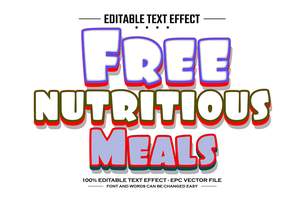 Free nutritious editable text effect, a Layer Style Add-On by nicemorning (Photo 1 of 3)