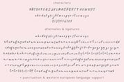 White Magnolias Script, a Handwritten Font by Beck McCormick (Thumbnail 10 of 10)