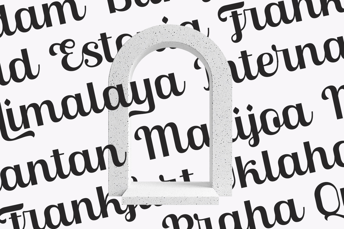 Skinno — A Variable Script Typeface, a Script Font by Skinny Type (Photo 8 of 10)