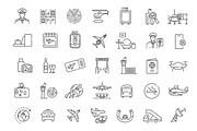 Aviation icons set, an Outline Icon by Tettygreen (Thumbnail 3 of 3)