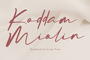 Koddam Miolin amazing script font, a Script Font by Fontcastle (Thumbnail 7 of 7)