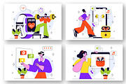 10 Smart Wearable Gadgets, a Technology Illustration by denayunebgt (Thumbnail 2 of 4)