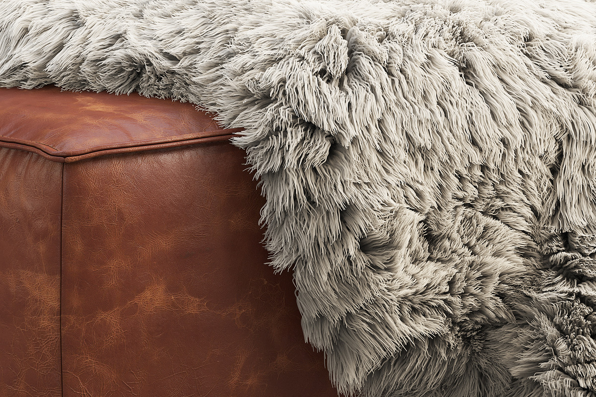 Joybird Lyle Leather Ottoman, a Furniture 3D Model by 3dmitruk (Photo 5 of 30)