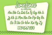 Lime Lines a Script Cartoon Font, a Script Font by Rasiorise Studio (Thumbnail 3 of 11)