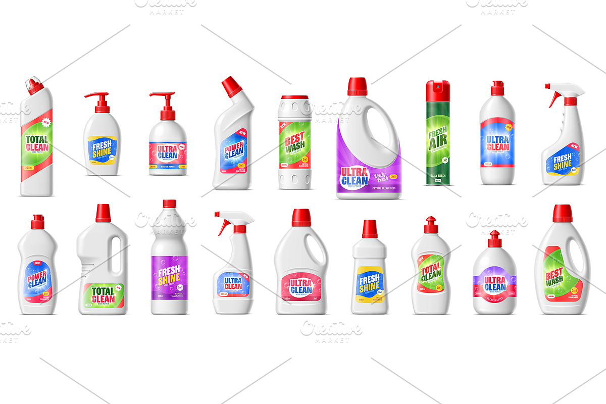 Cleanser, liquid soap bottle set, an Illustration by Buch&Bee (Photo 2 of 3)