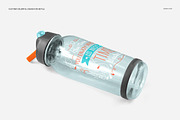 Flip Top Clear Water Bottle Mockup, a Product Mockup by creatsy4 (Thumbnail 7 of 13)