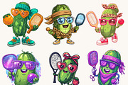 Funny Pickleball Clipart Bundle, an Animal Illustration by Design Scotch (Thumbnail 3 of 8)