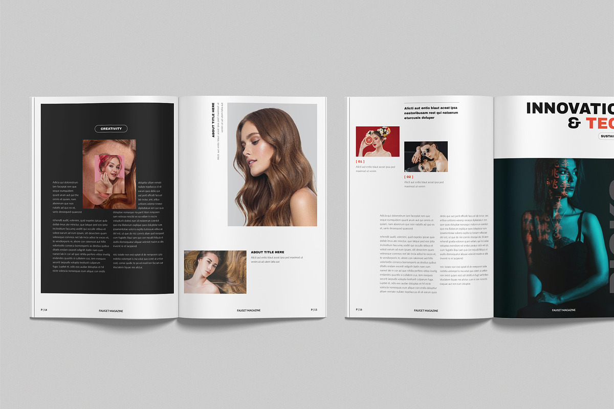 AURA Magazine Brochure Template, a Brochure Template by NorthPeak (Photo 7 of 14)