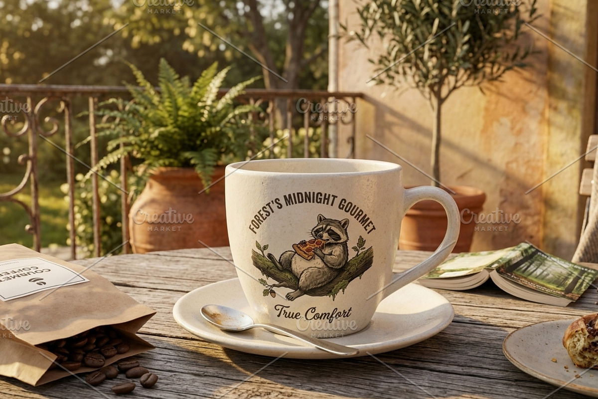 Forest's midnight gourmet, an Animal Illustration by Vectorlina (Photo 5 of 5)