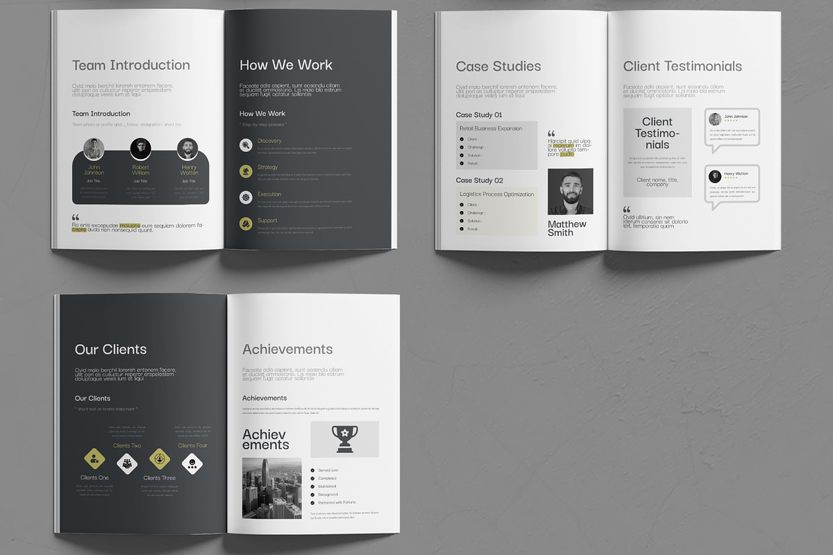 Company Profile Brochure Template, a Brochure Template by MightyDesign (Photo 3 of 6)