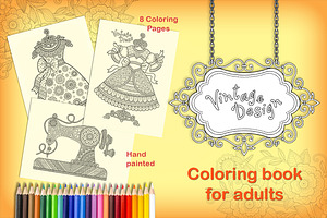 Vintage Coloring For Woman