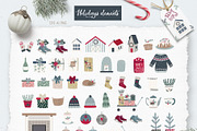 Farmhouse Christmas illustration, an Illustration by Cozy pattern shop (Thumbnail 6 of 12)