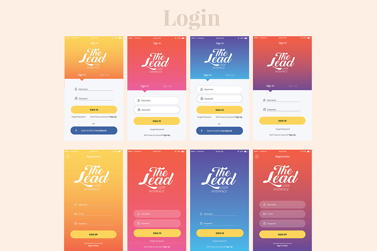 THE LEAD User Interface, an iPhone Mockup by Sladedesign (Photo 7 of 8)