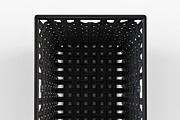 Wicker Basket Ikea Knarra 2 Black, an Object 3D Model by Markelos (Thumbnail 4 of 10)