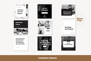 Fitness Social Media Template Bundle, a Social Media Template by January Made Design (Thumbnail 2 of 7)