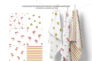 Cute Flamingo Patterns for Fabric, a Pattern Graphic by vatrushkaprint_store (Thumbnail 2 of 4)