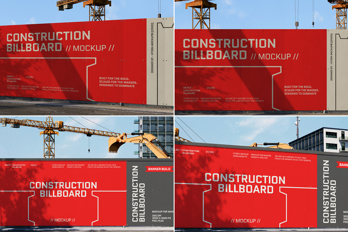 40 Construction Banner Mockup Bundle, a Mockup by Vitora Mockup (Photo 10 of 12)