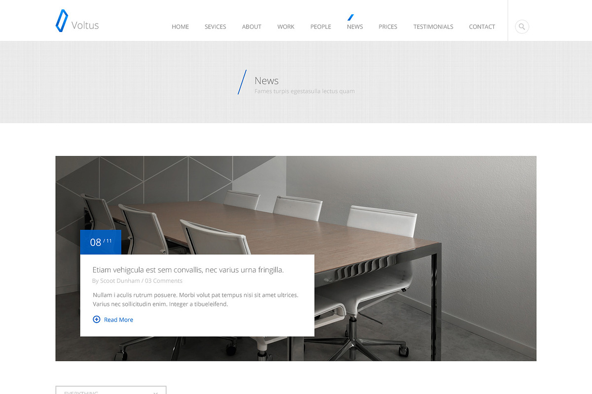 Voltus-One Page PSD Template, an UI Kit Template by flr.24 (Photo 4 of 5)