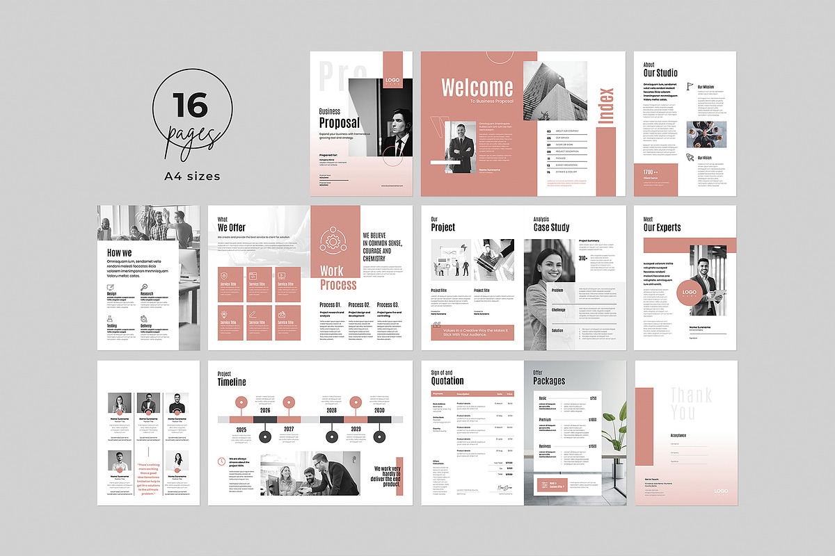 Business Proposal Template, Brochure, a Brochure Template by Niofix (Photo 8 of 9)