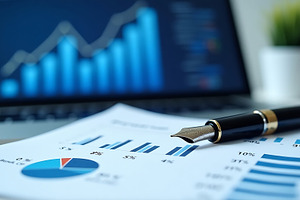 Analyzing financial data charts, a Business Photo by Artonix
