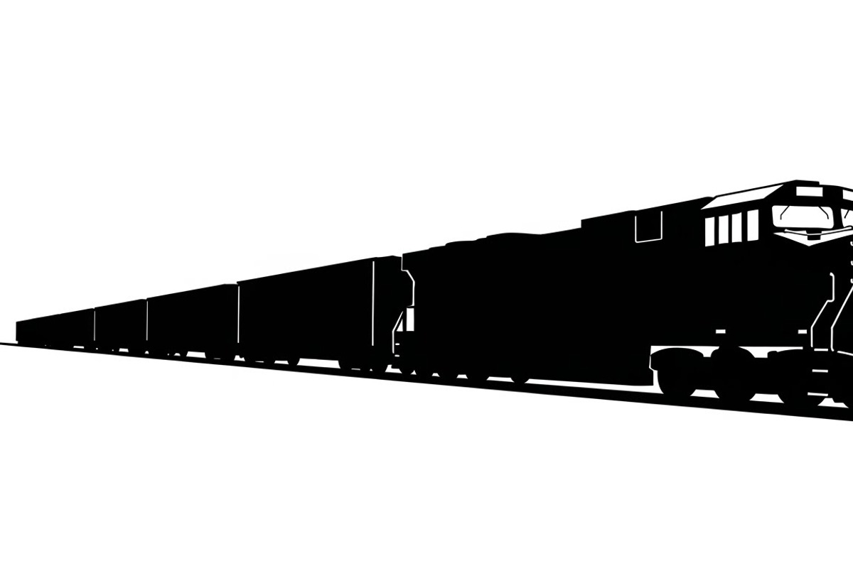train transport silhouettes, an Illustration by Amazin_art (Photo 8 of 31)