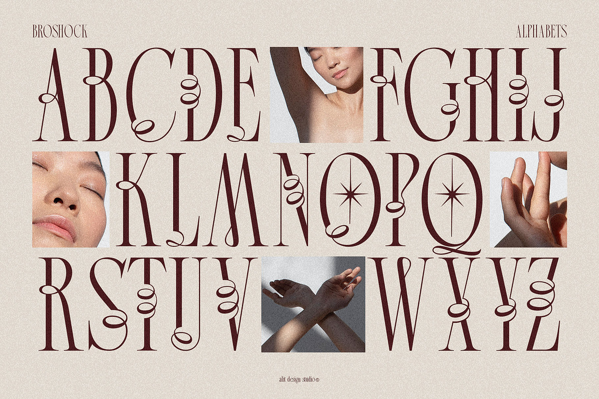 Broshock Typeface, a Serif Font by alit design (Photo 7 of 20)