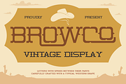 Browco, a Serif Font by Burntilldead (Thumbnail 1 of 12)