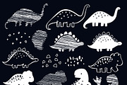 Dinosaurs + BONUS 144 elements, a Pattern Graphic by Lineli (Thumbnail 4 of 10)