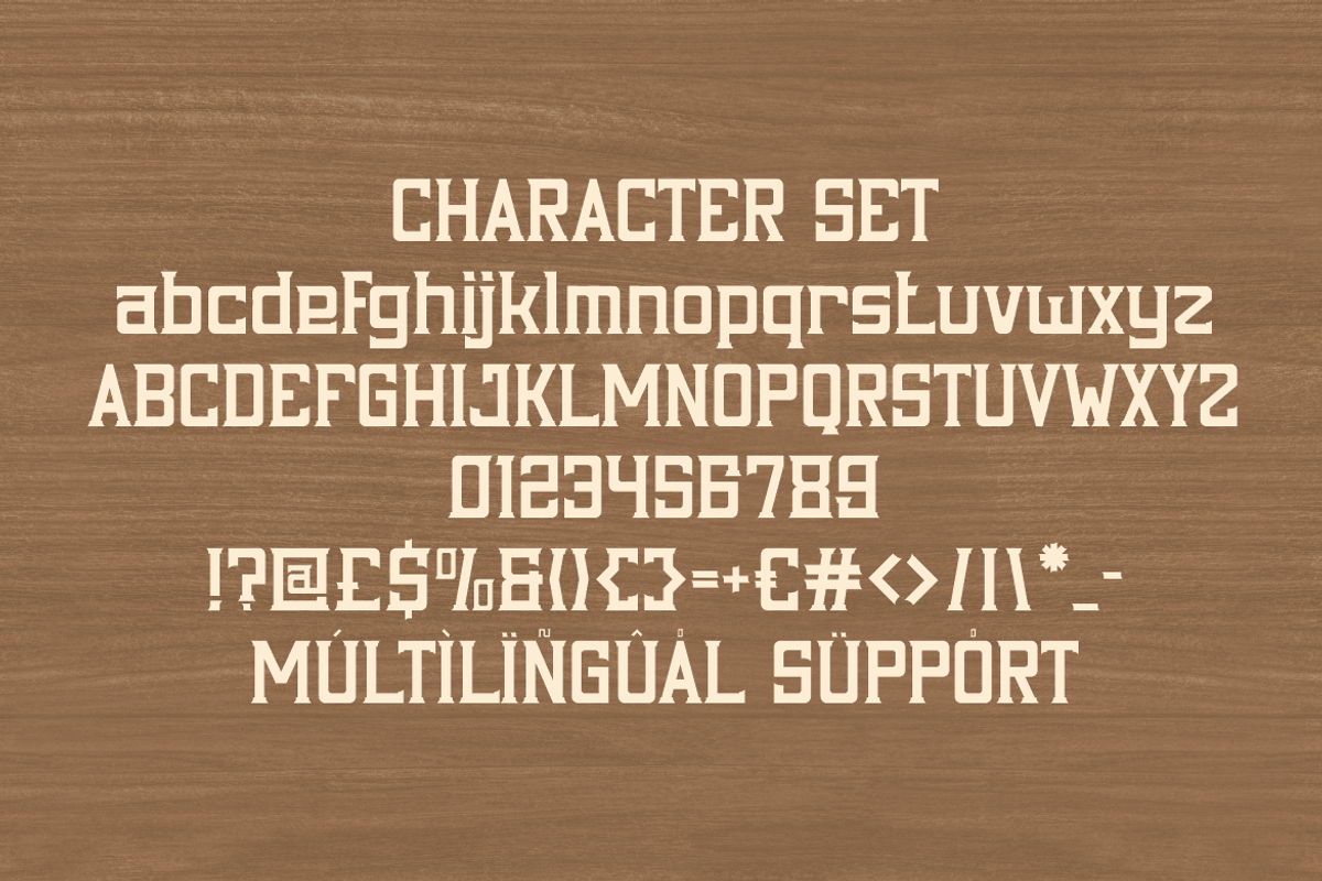 Black Timber Vintage Western Display, a Font by PutraCetol Studio (Photo 5 of 5)