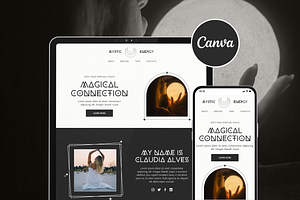 Mystical Canva Website Template