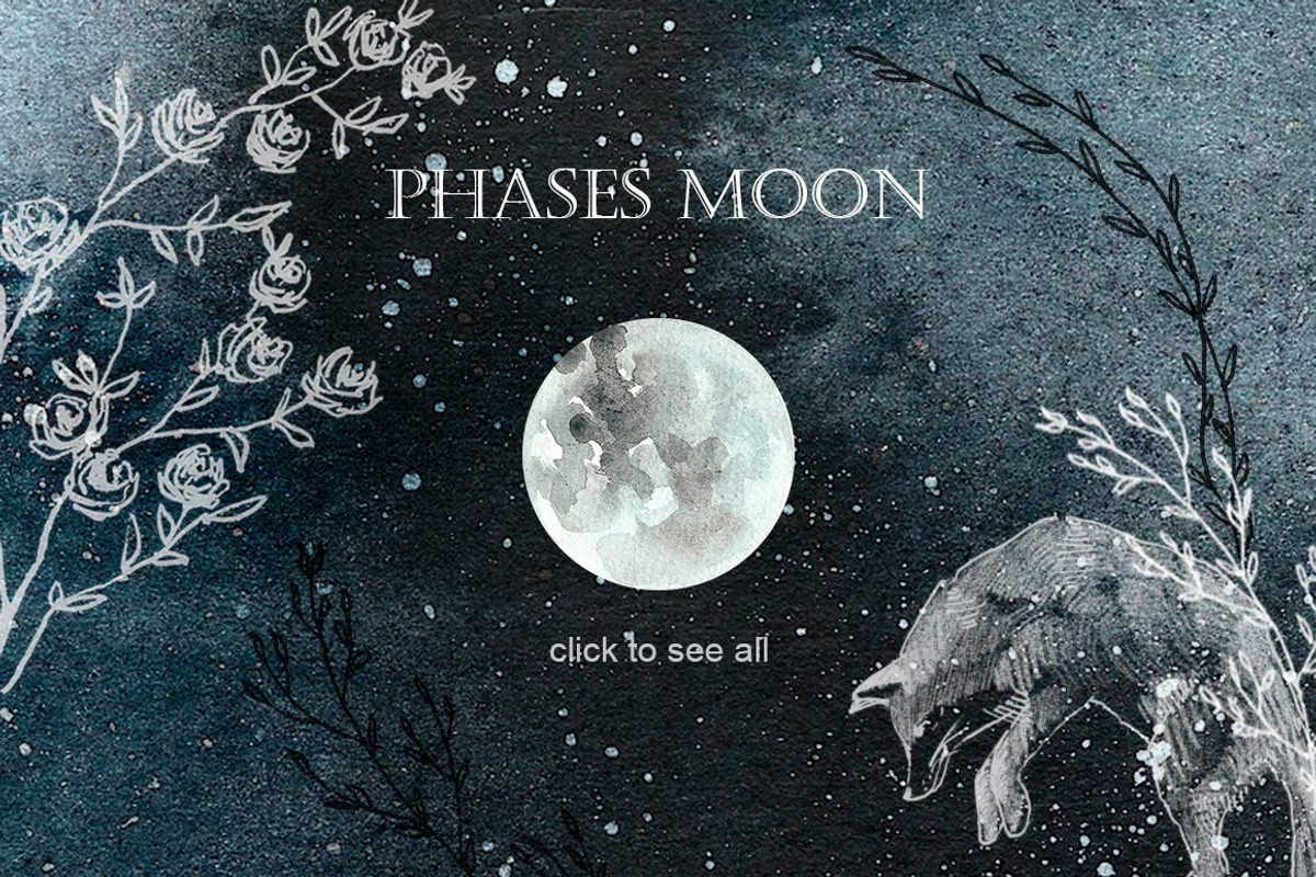 fhases MOON; zodiac constellations, an Object Graphic by DigitalDream (Photo 3 of 12)