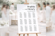 Minimal Seating Chart Canva bd006, a Poster Template by TyphoonStudio (Thumbnail 1 of 10)