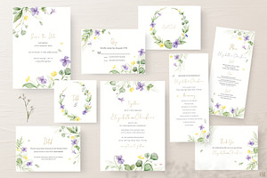 Wedding Meadow Suite., an Invitation Template by Elena Medvedeva