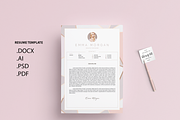 Pack Resume and Card Template / M, a Resume Template by Showy68 Template (Thumbnail 4 of 8)