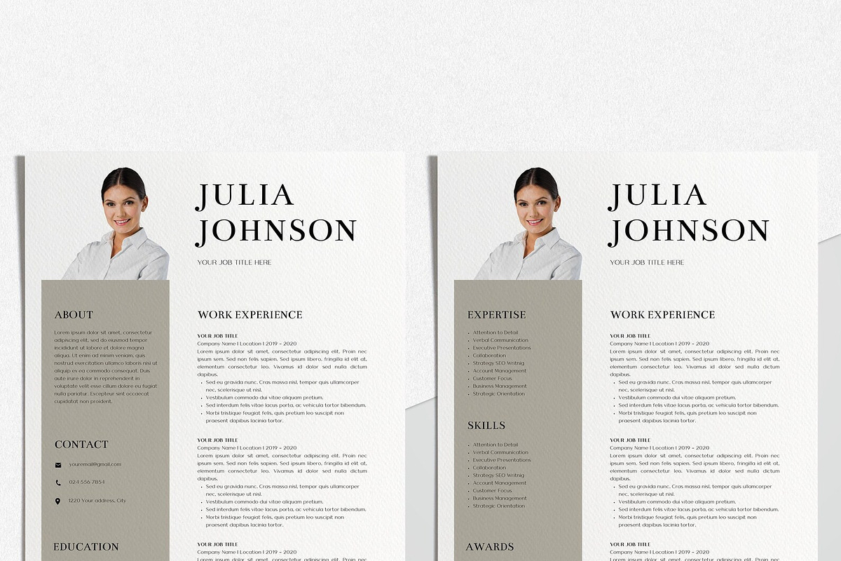 Simple Canva Resume Template, a Resume Template by LucaTheme (Photo 4 of 9)