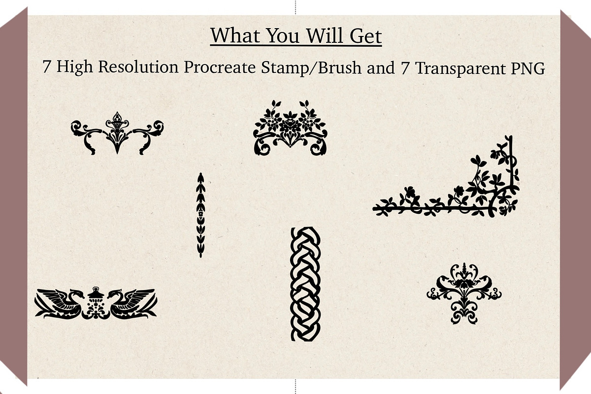 Ornate Procreate Brushes and Stamps, a Brushes & More by Studio Print Co. (Photo 2 of 9)