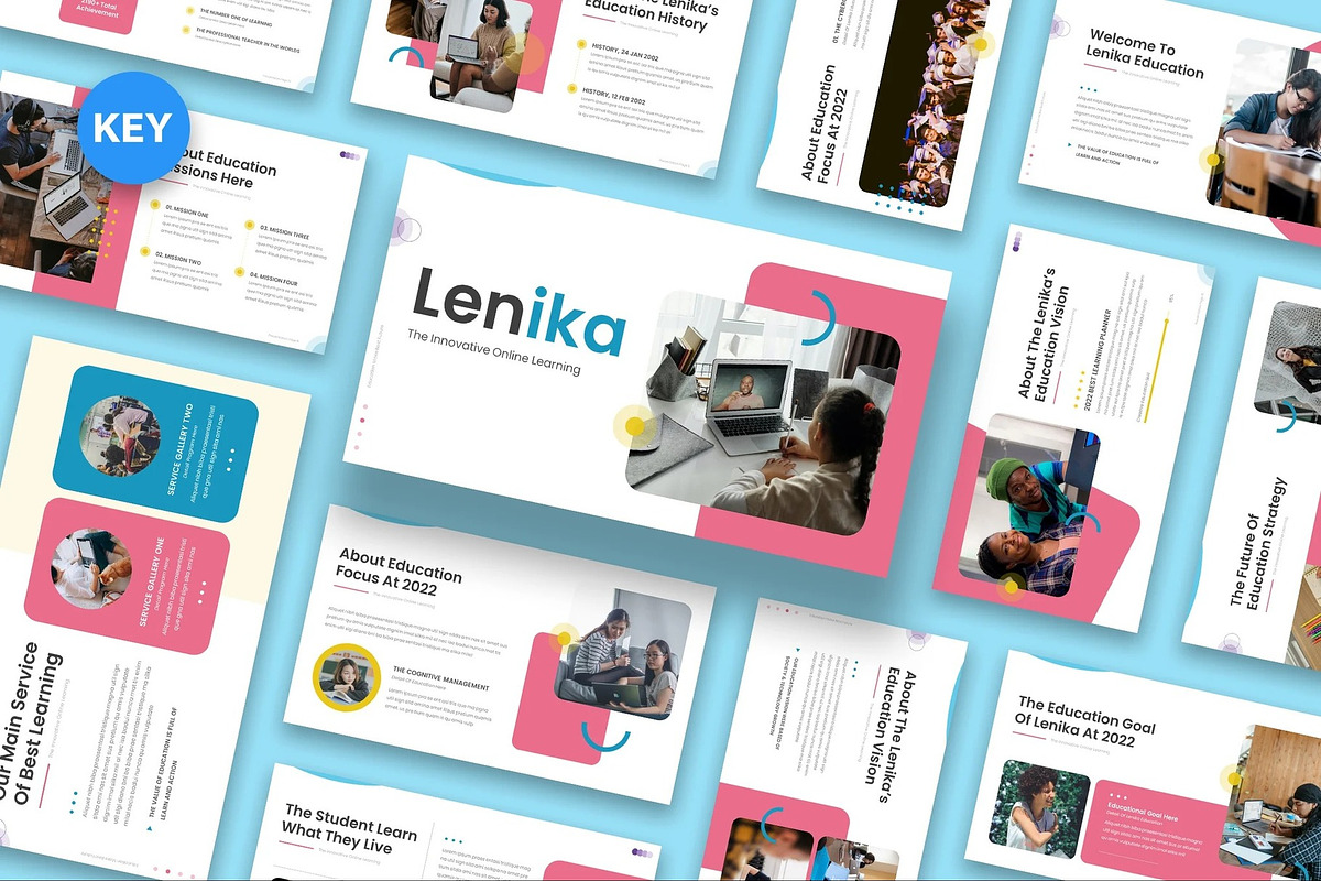 Lenika - Education Learning Keynote preview 3
