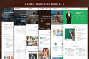 6 Email Templates Bundle-3, an Email Template by Pennyblack Templates (Thumbnail 1 of 7)