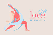 Self Love Illustrations+Design KIT, a Graphic by potokvarte (Thumbnail 8 of 24)