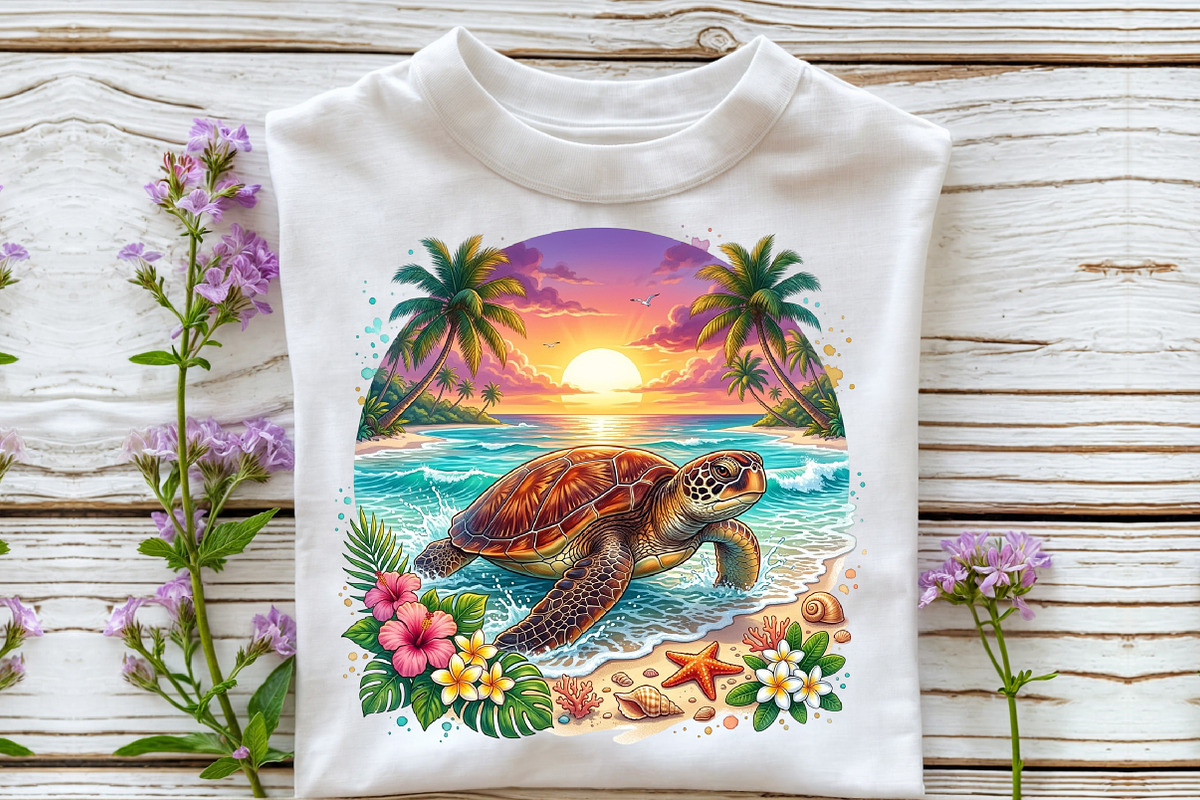 Sea Turtle Png, Summer Png, Beach, a Seasonal Illustration by Sublimation Artist (Photo 3 of 9)