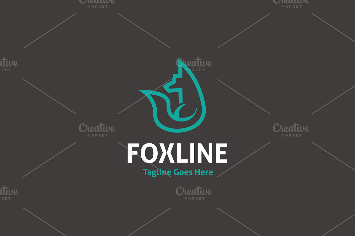 Fox Line - Line Art Logo, a Branding & Logo Template by ashenterprise (Photo 1 of 3)