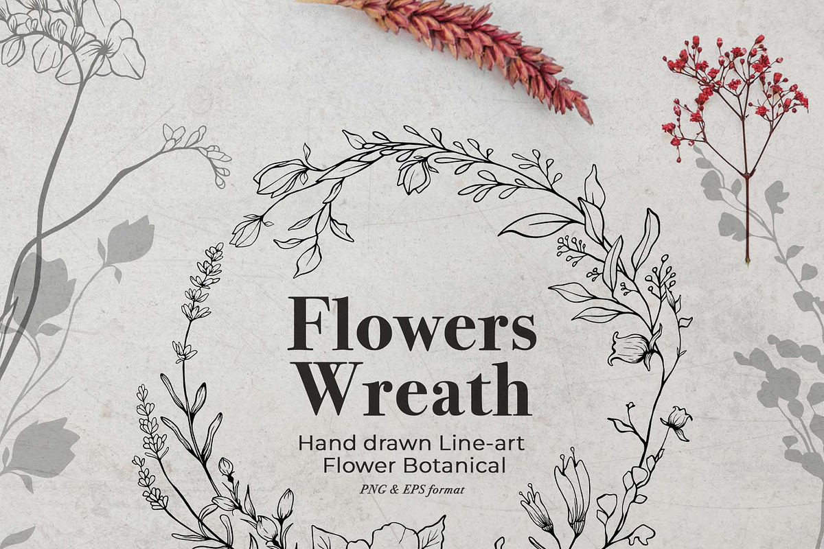 Wild Flowers Botanical Illustration, a Decorative Illustration by Papatongartist (Photo 8 of 14)