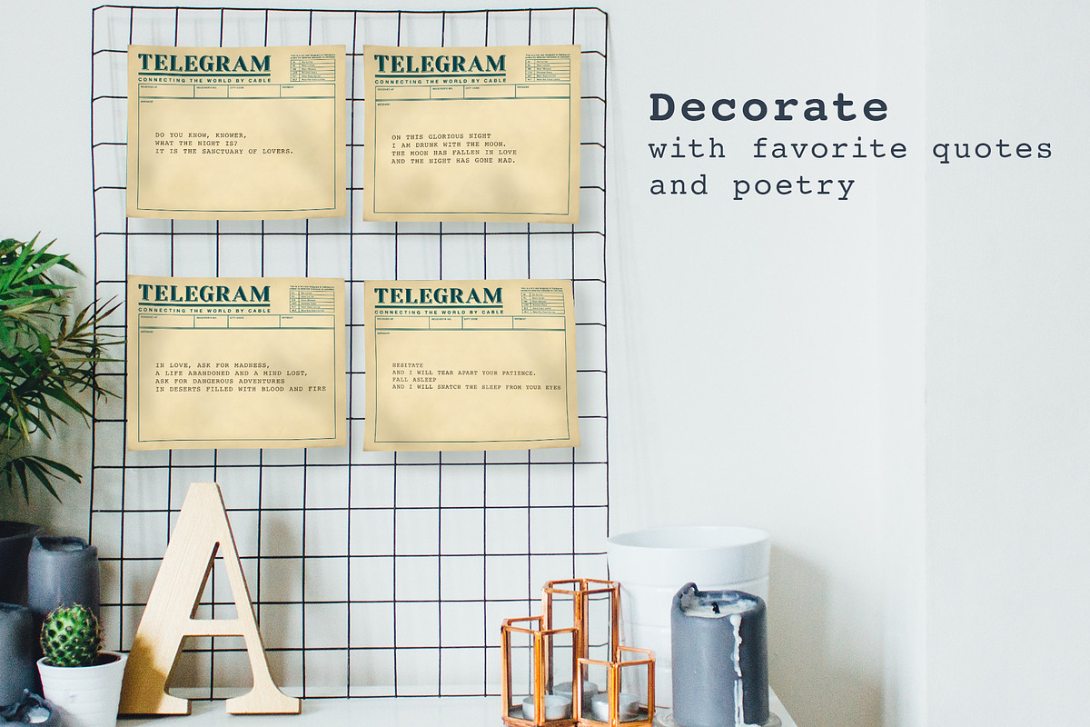 Vintage Telegrams Ephemera, an Object Graphic by The Digital Prop Shop (Photo 5 of 7)