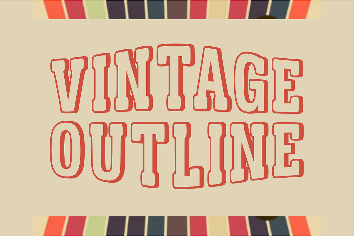 Victory University- Outline Font, a Slab Serif Font by KiddoGlyphs Studio (Photo 4 of 5)