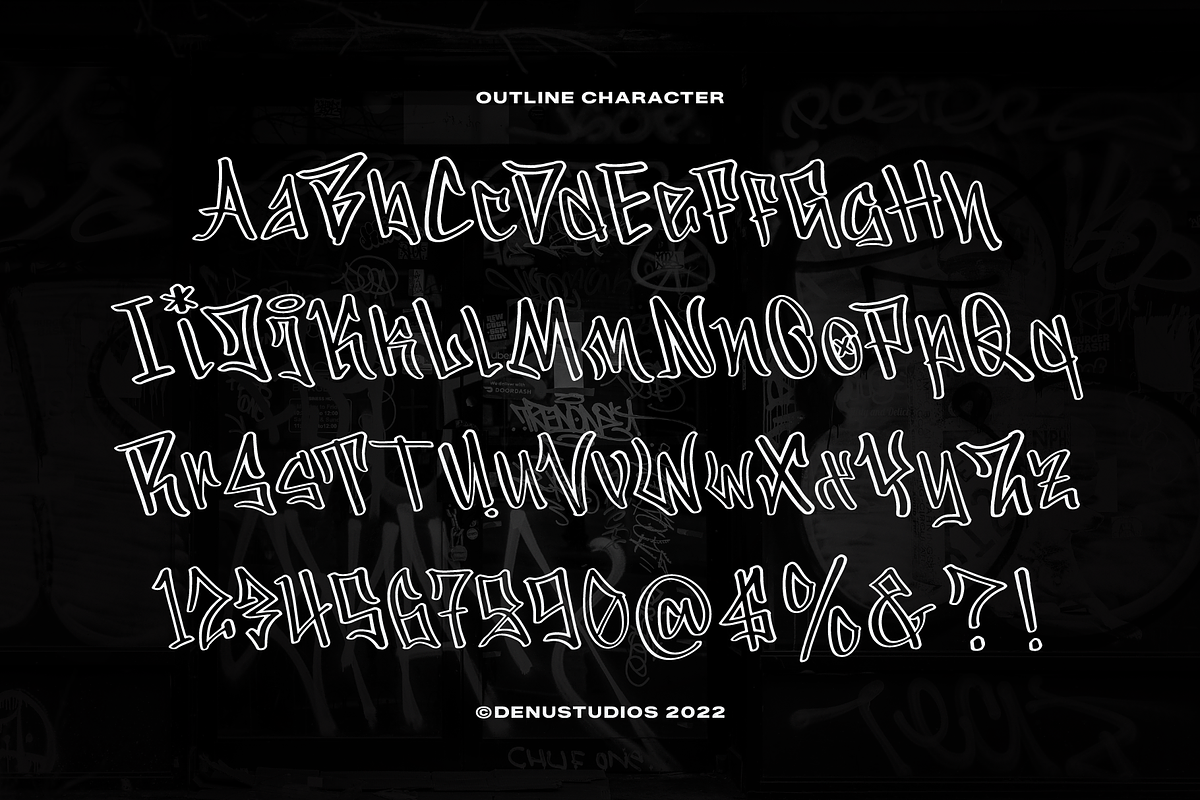 Asphalt Slasher | Graffiti Font, a Handwritten Font by Denustudios (Photo 11 of 12)