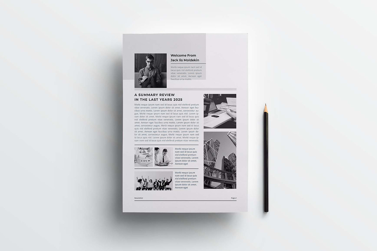 Newsletter | MS Word & Indesign, a Brochure Template by obayes (Photo 3 of 6)