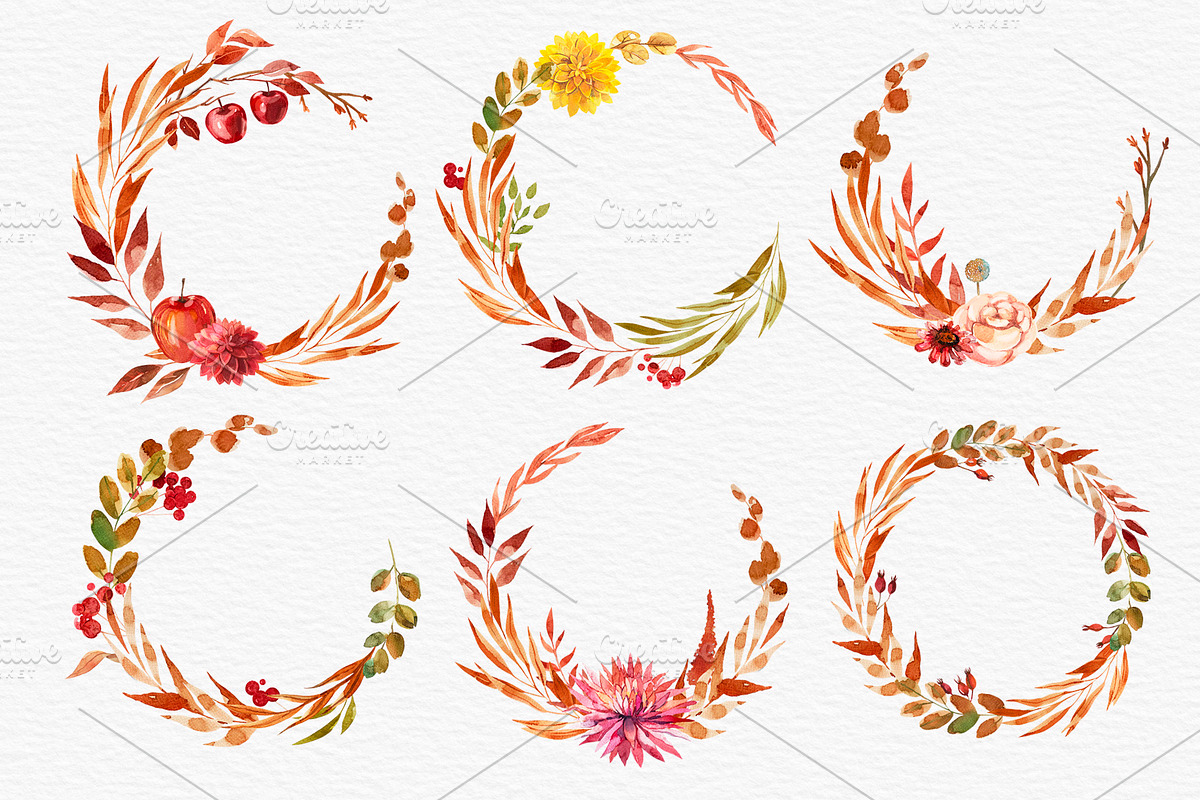 Watercolor Autumn Bouquet, an Illustration by harmonia_green_art (Photo 9 of 12)