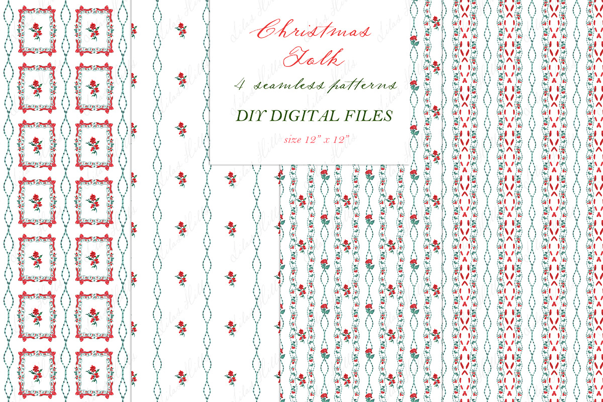 Christmas Clipart DIY FOLK, an Illustration by LABFcreations (Photo 4 of 5)