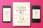 Garden Party Flyer Set, a Flyer Template by Annora Studio (Thumbnail 3 of 6)