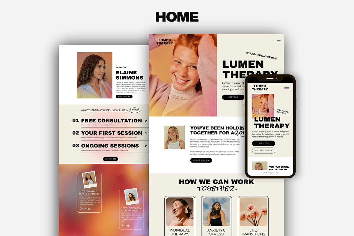 Therapist & Coach Website Showit, a Squarespace Template by Warmsoulgallery (Photo 2 of 13)